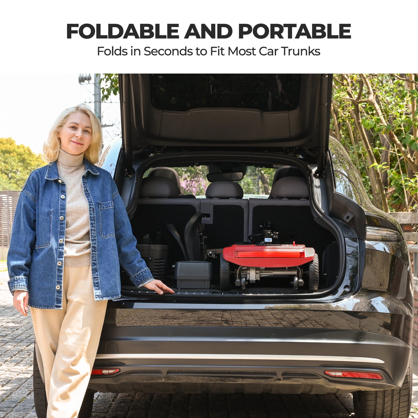 Patinete eléctrico plegable M2 de 4 ruedas para adultos