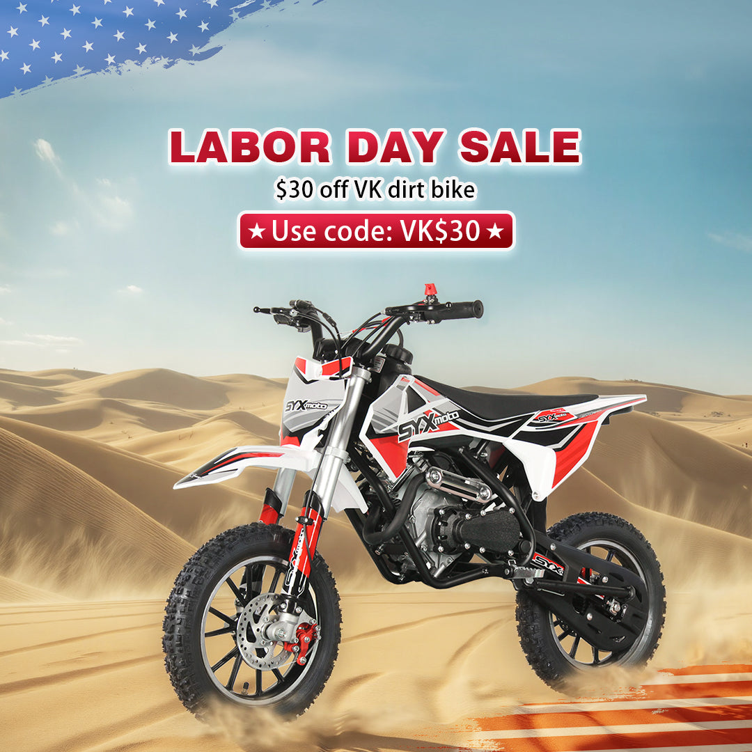 SYX MOTO VK 58cc 4 Stroke Real Motorcycle Engine Pull Start Mini Dirt Bike