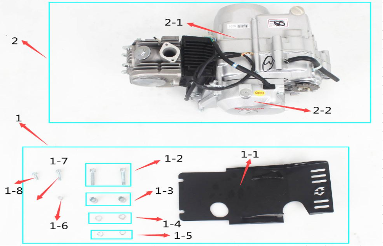 Repuestos para motor SYX MOTO para motocross Roost de 125 cc