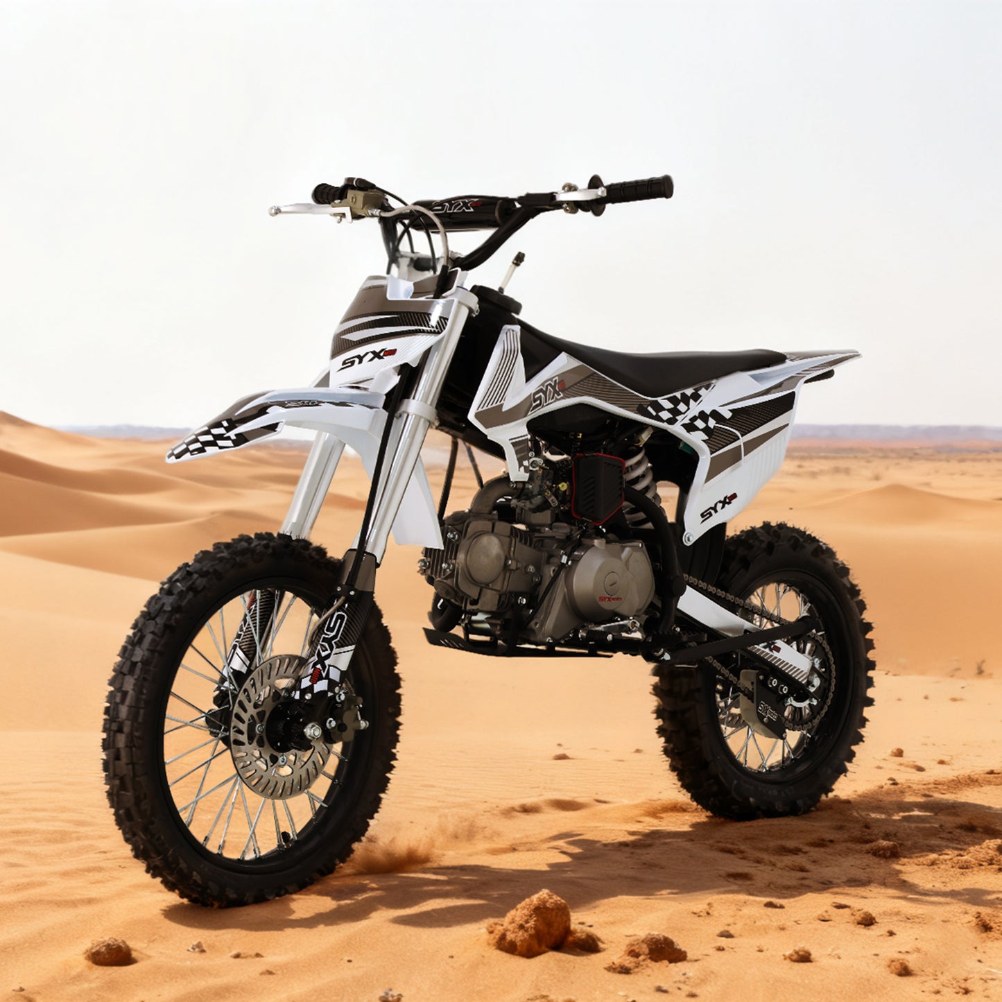 SYX MOTO K1 125cc Dirt Bike, 50 MPH, 123 Mile Range, 4-Speed Manual