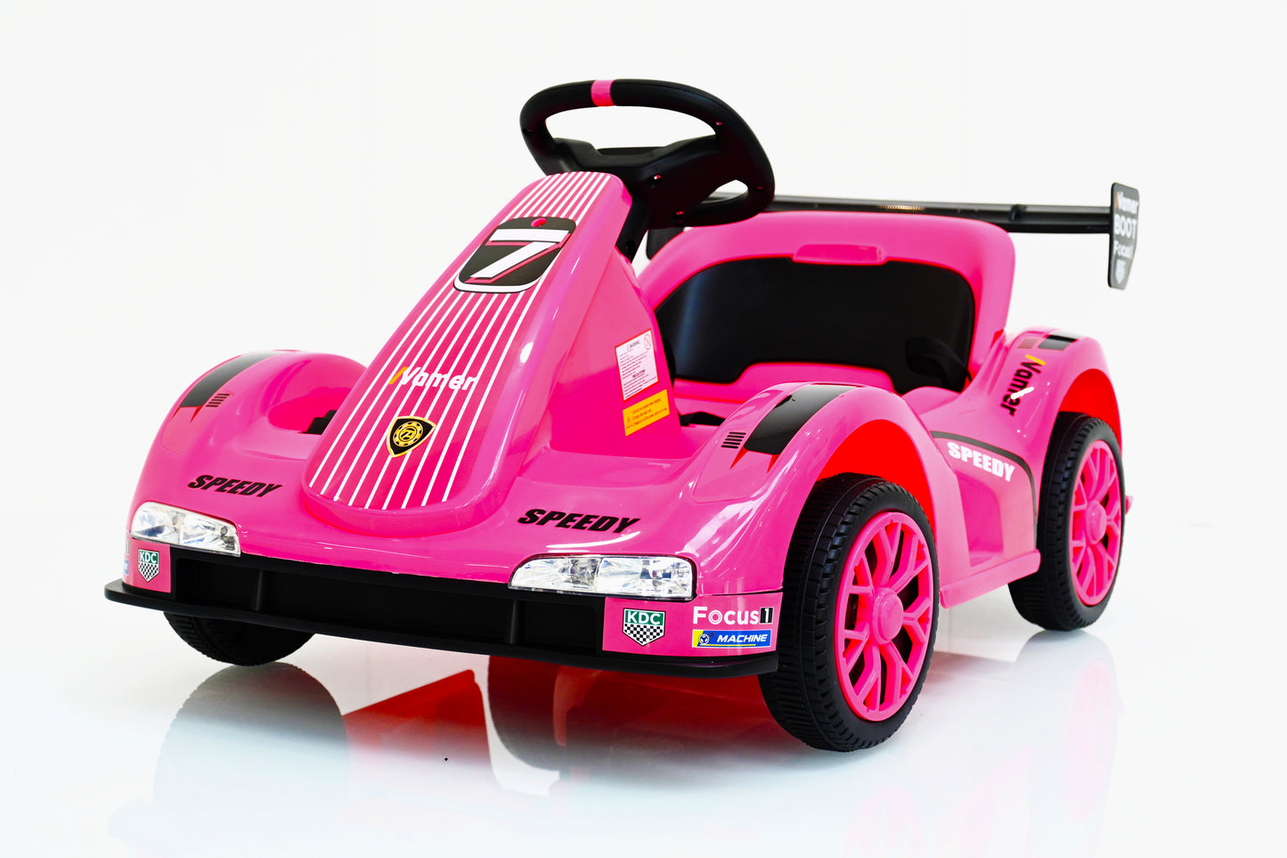 Kart eléctrico de 12 V para niños, coche de control remoto con cinturón de seguridad