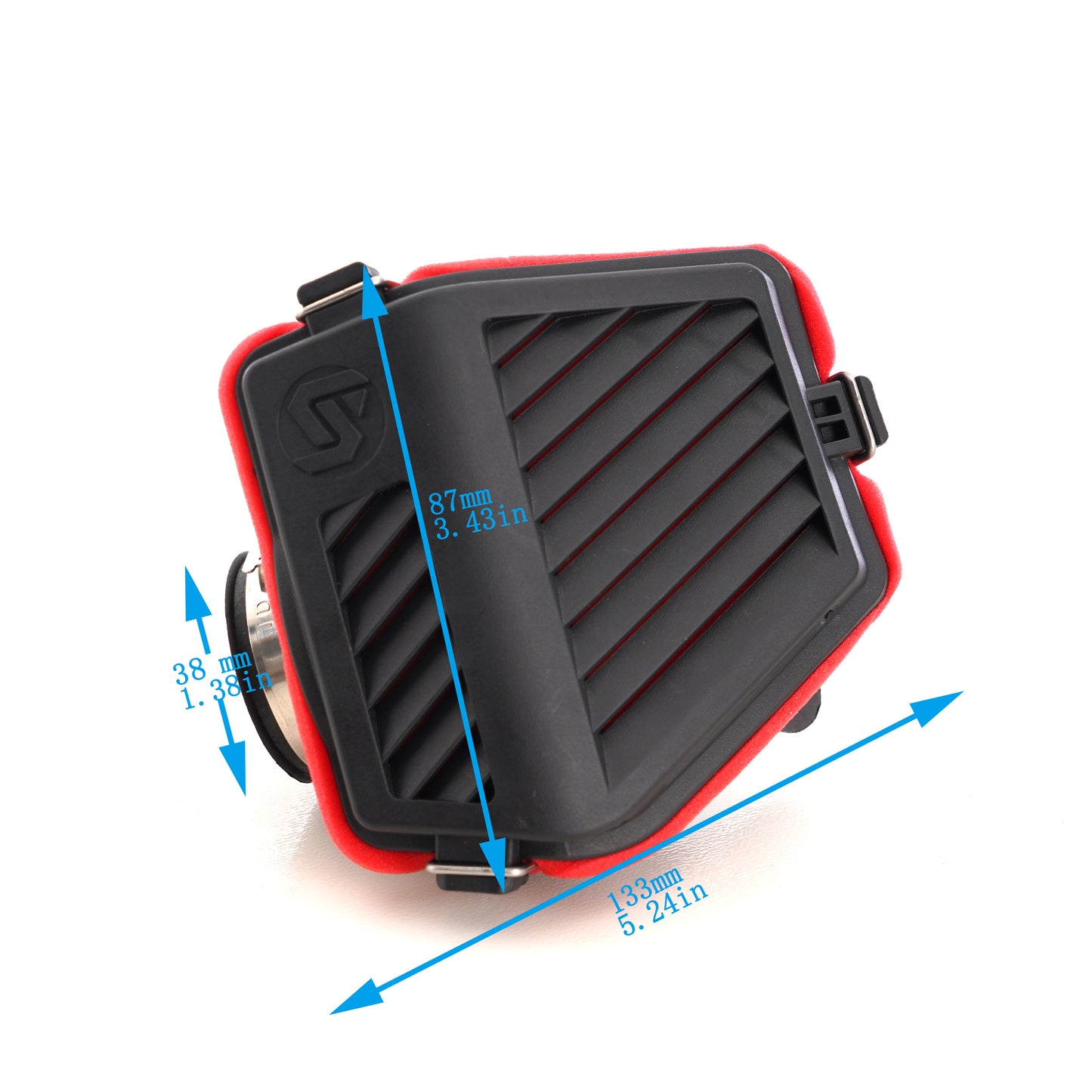 SYX MOTO Versatile Universal Air Filter for Motorcycle 35mm 38mm 42mm