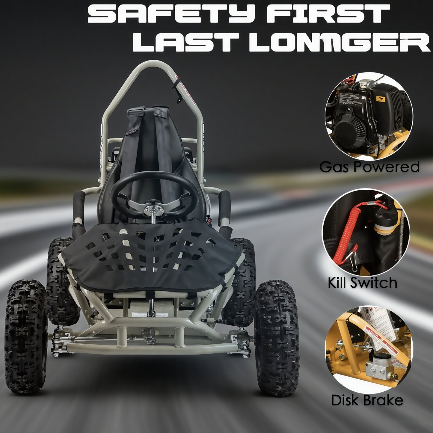 SYX MOTO GK-49A 50cc 4 Stroke Go Kart
