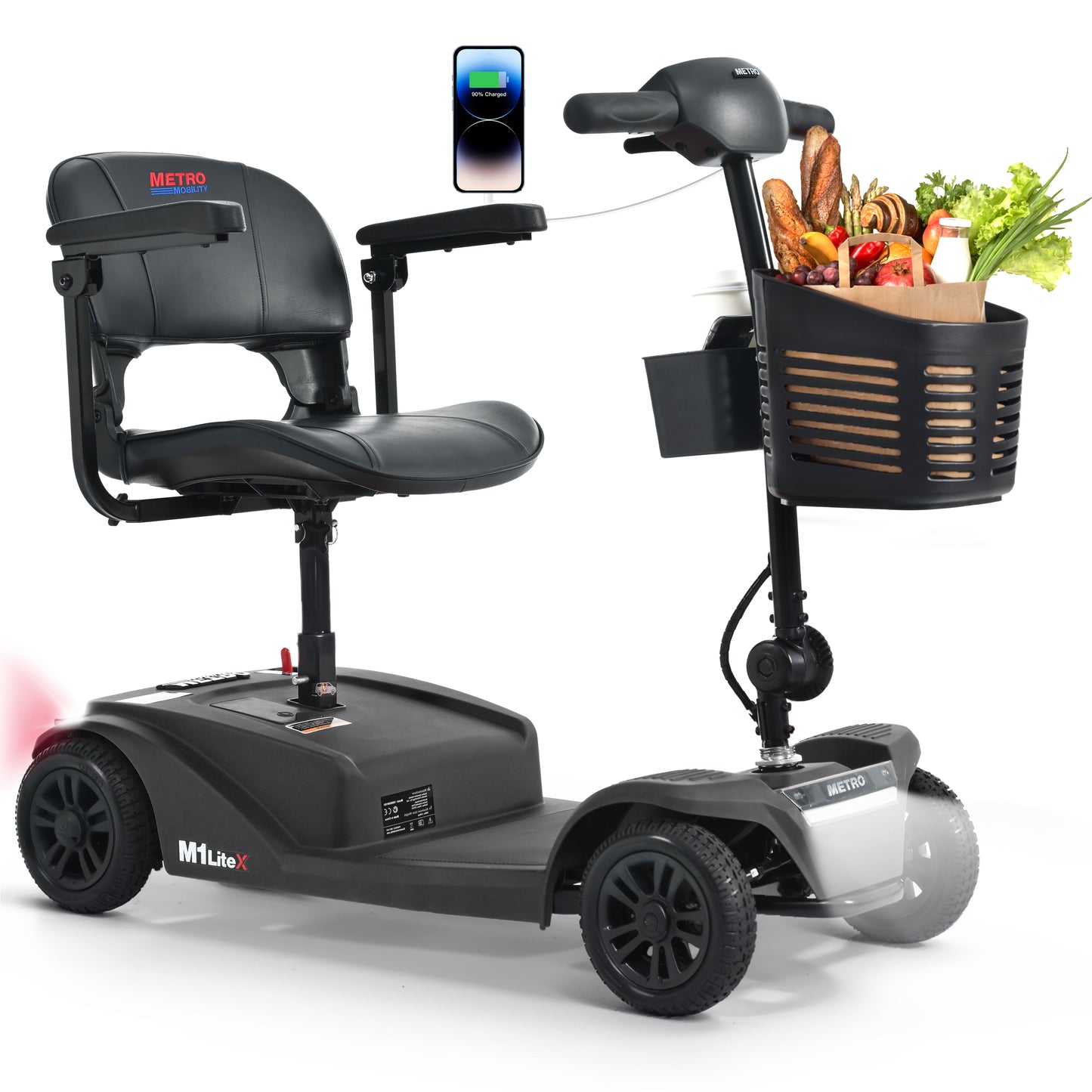 Patinete eléctrico plegable de 4 ruedas M1 LITE X 250W para adultos