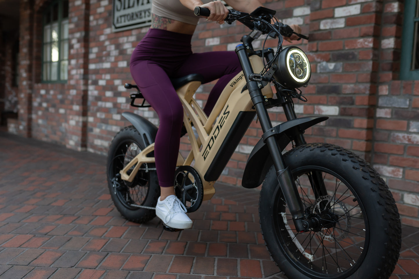EODES VIKINGS Bicicleta eléctrica potente de estilo retro de 1000 W para adultos, hasta 43 km/h, alcance máximo de 88 km