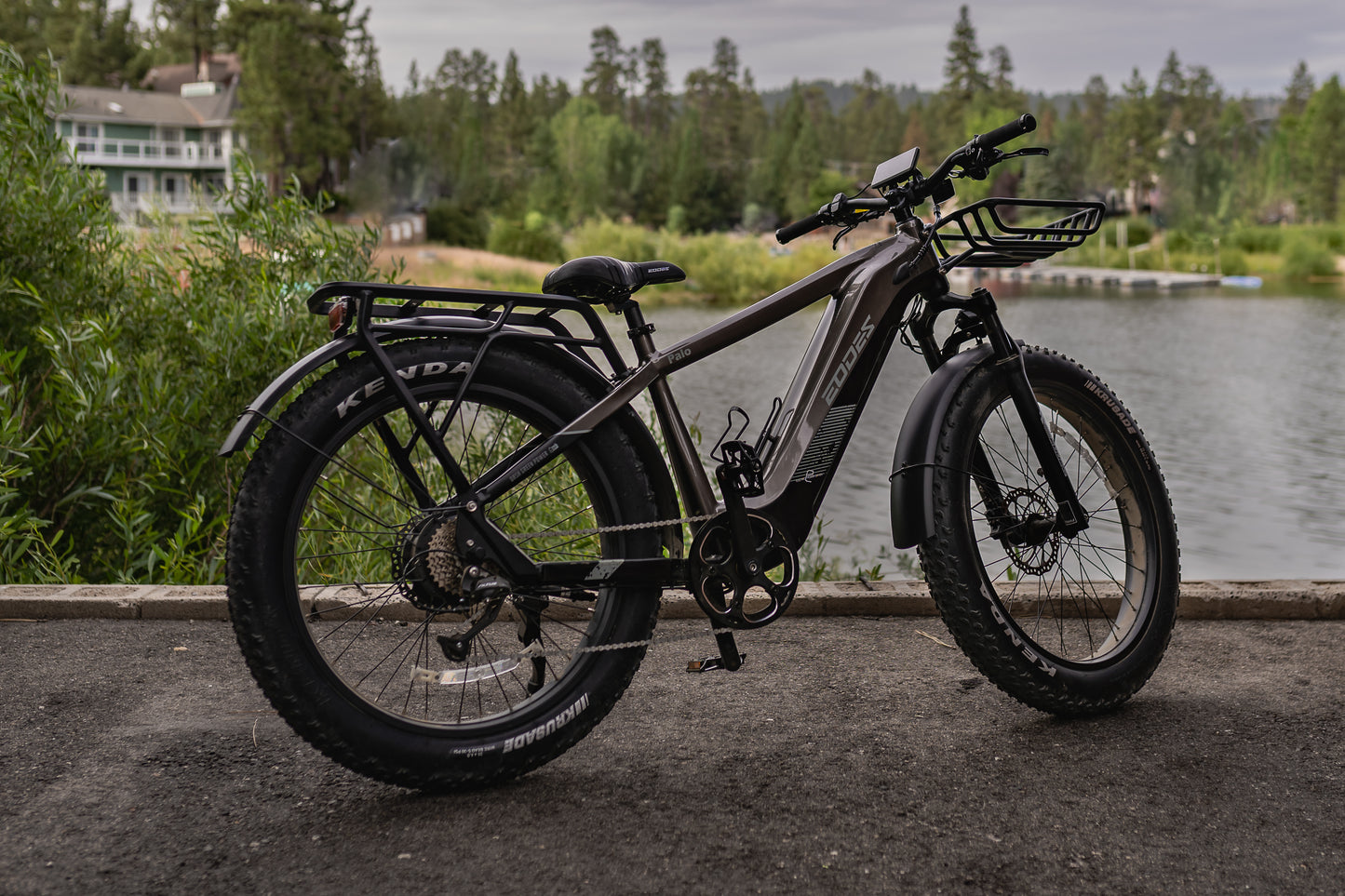 Bicicleta eléctrica EODES PALO de 750 W con neumáticos anchos para adultos, hasta 43 km/h y alcance máximo de 69 km.