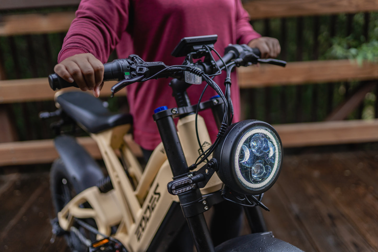 EODES VIKINGS Bicicleta eléctrica potente de estilo retro de 1000 W para adultos, hasta 43 km/h, alcance máximo de 88 km