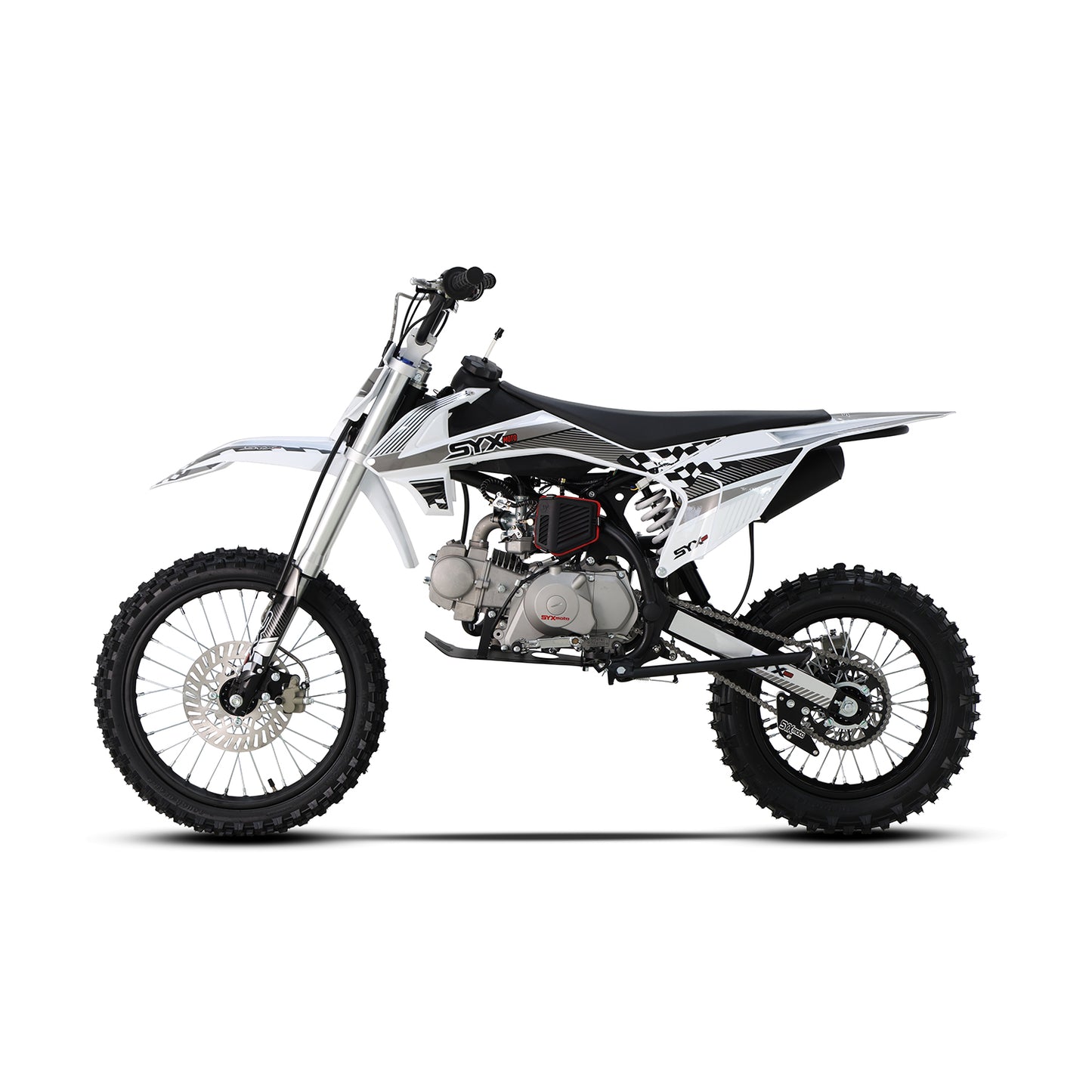 SYX MOTO K1 125cc Dirt Bike, 50 MPH, 123 Mile Range, 4-Speed Manual