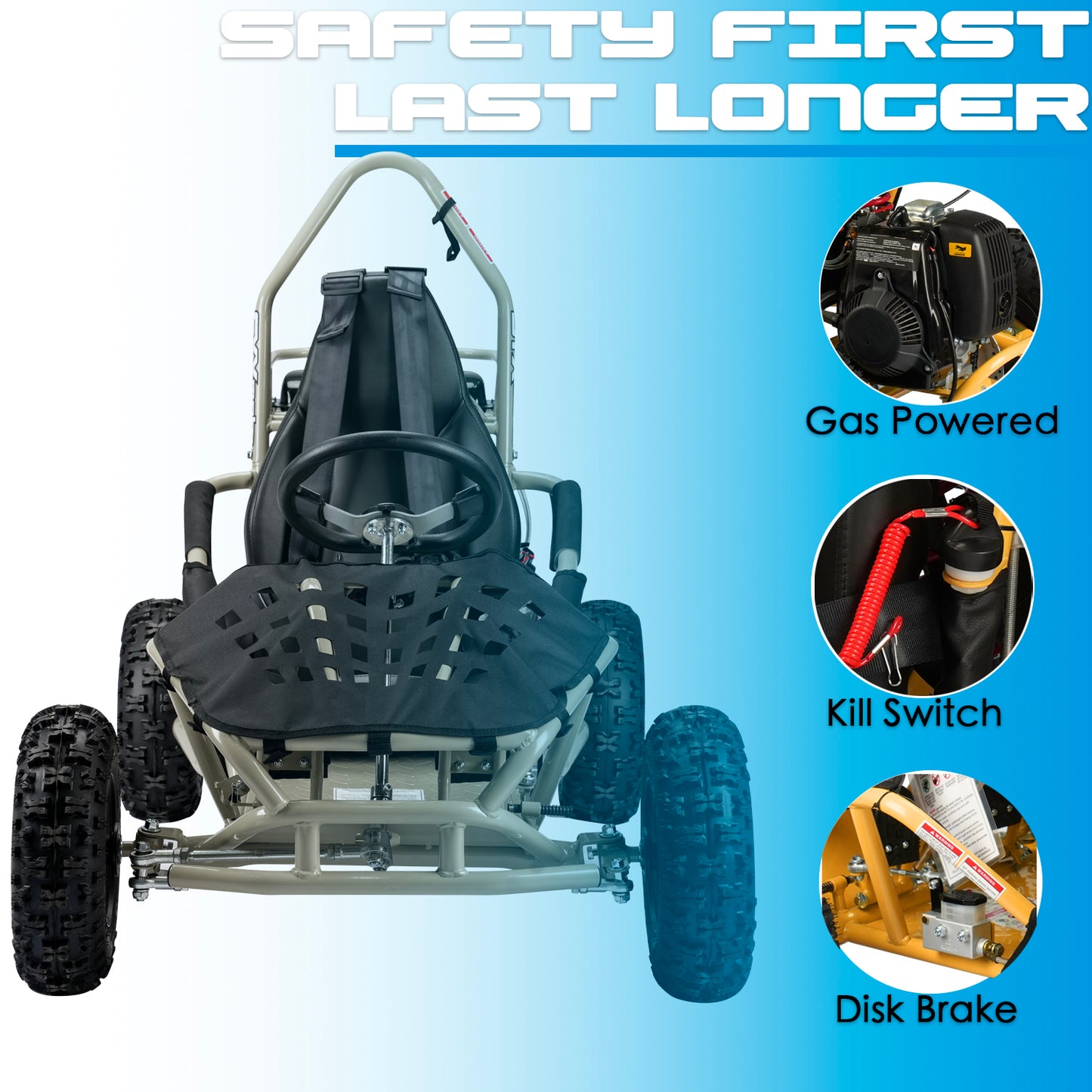 SYX MOTO GK-49A 50cc 4 Stroke Go Kart