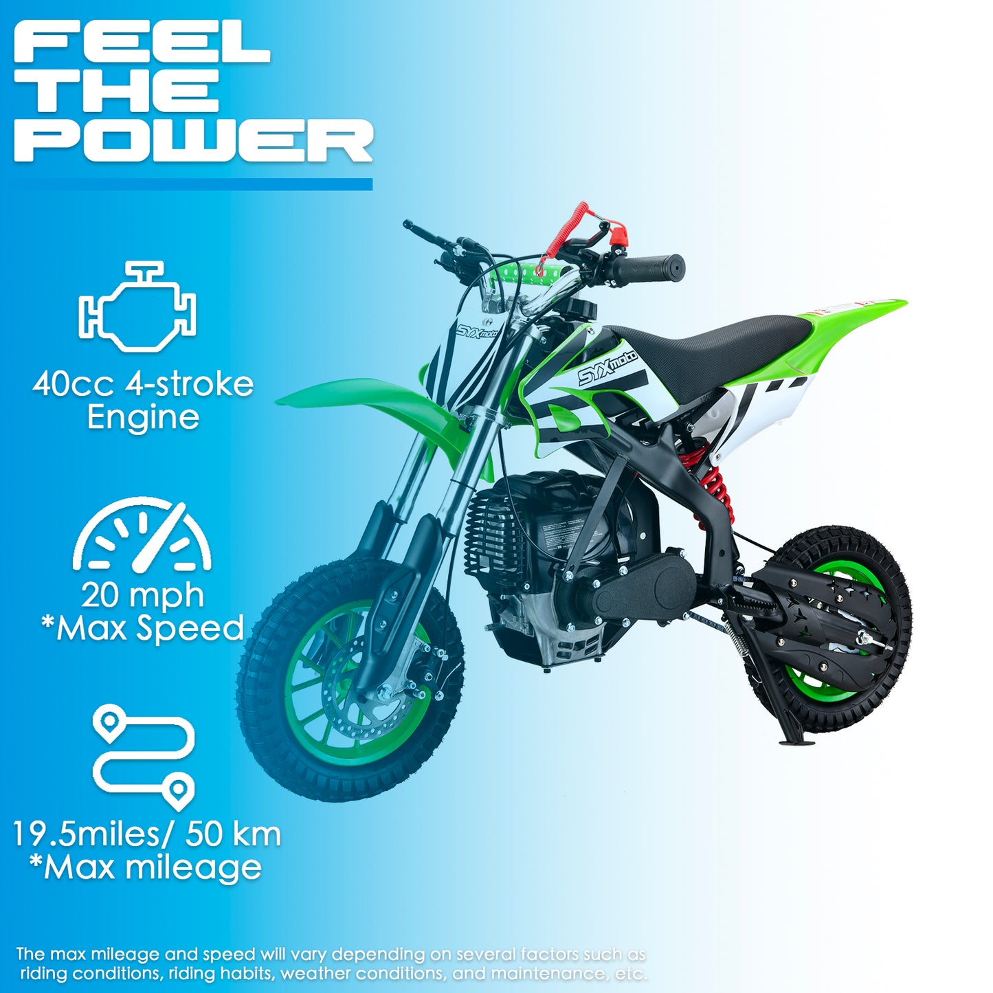 SYX MOTO MT-2 40cc 4-Stroke Mini Dirt Bike