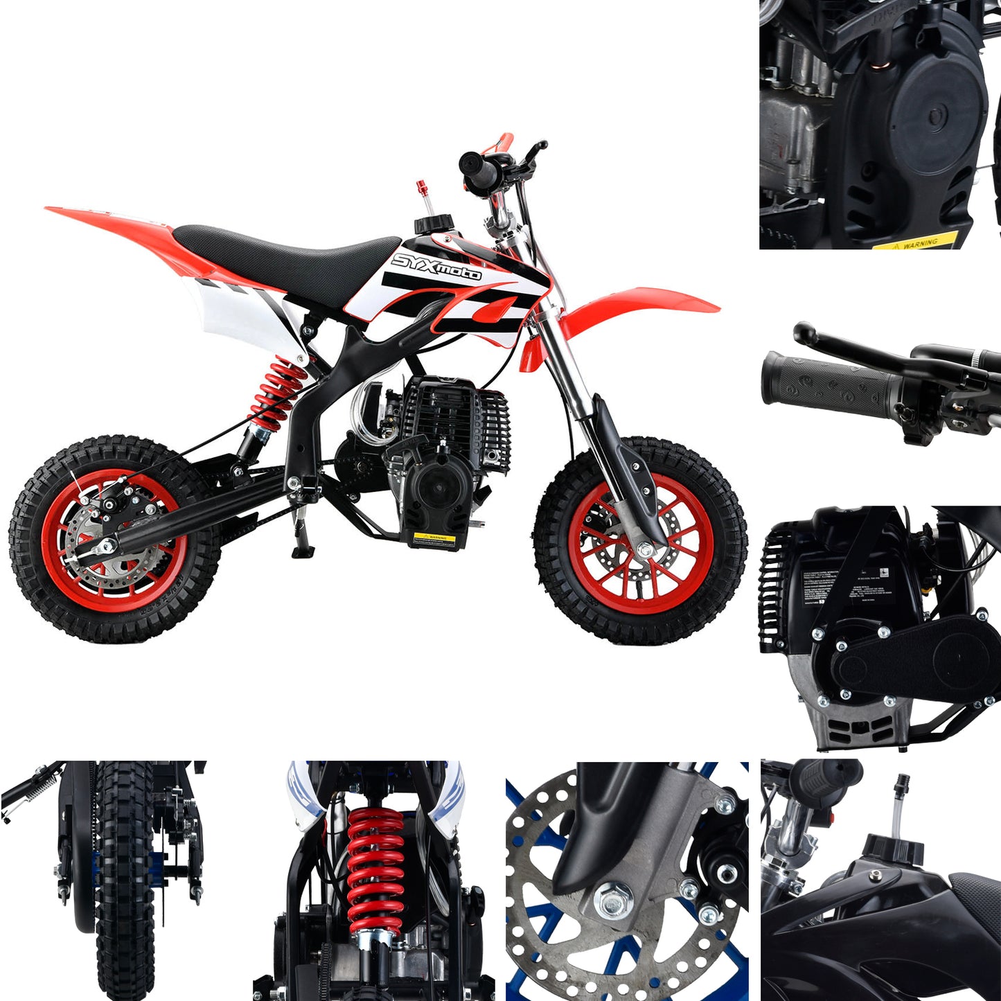 Moto todoterreno para niños MT-2 Gas Power de 40 cc y 4 tiempos, con arranque manual