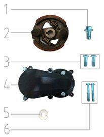 CAJA REDUCTORA DE BLOQUE DE EMBRAGUE SYX MOTO para Repuestos y Accesorios de Mini Dirt Bike VK 58cc