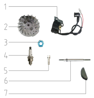 Repuestos para sistema de encendido SYX MOTO para motocross VK de 58 cc