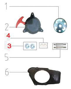 Repuestos para sistema de arranque SYX MOTO para motocross VK de 58 cc