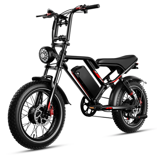 2000W Dual Motor Electric Bike - 32 MPH, 70-Mile Range, All-Terrain eBike