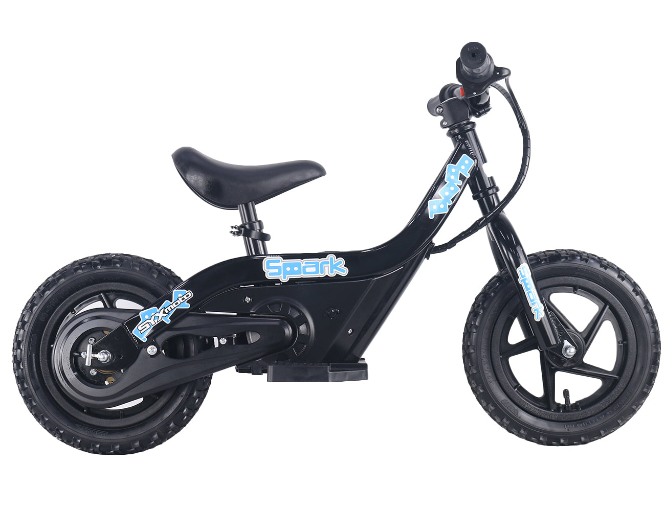 SYX MOTO SPARK Mini Electric Balance Bike, Black - SYX MOTO