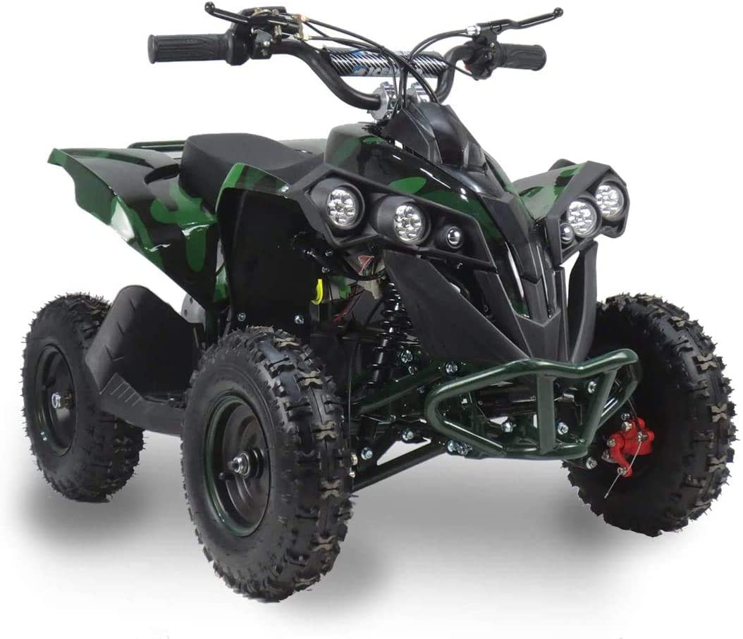 SYX MOTO Bruiser Kids Mini Electric ATV, Camo Green - SYX MOTO