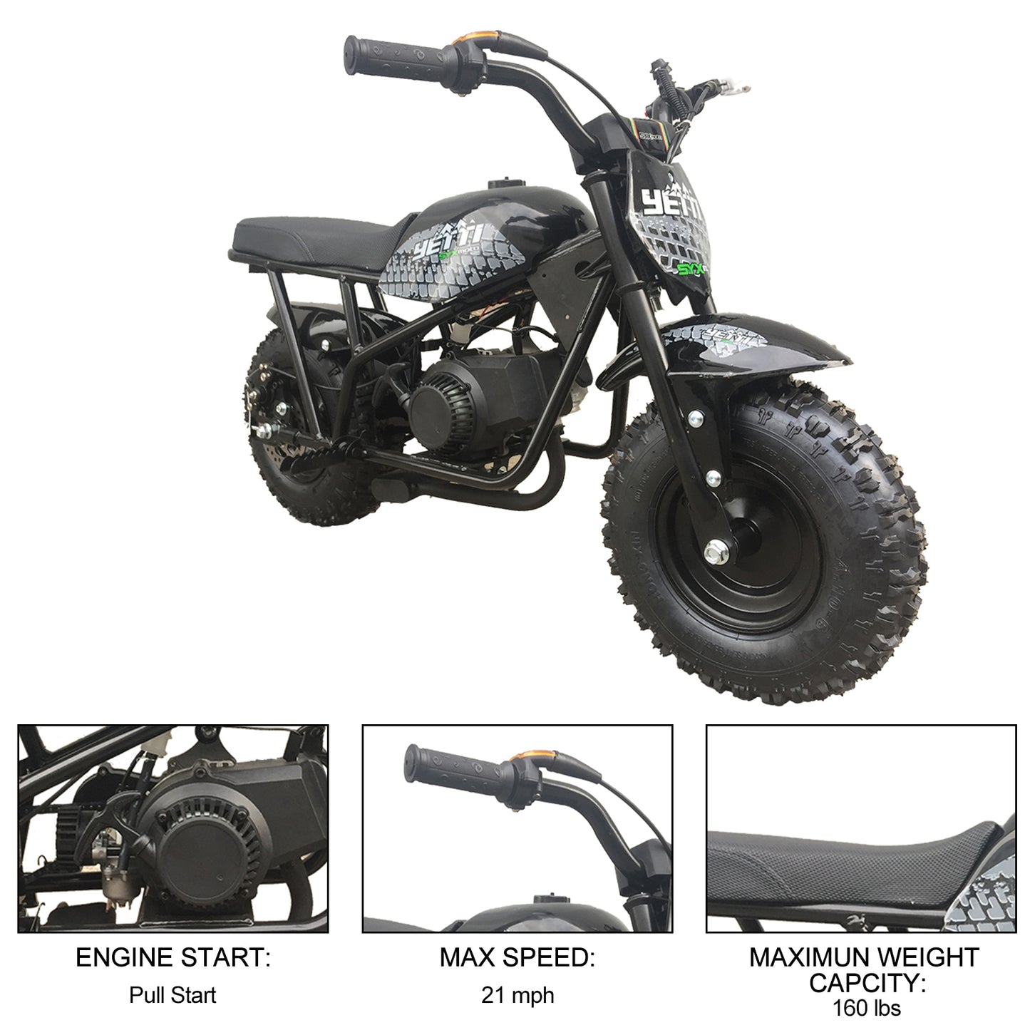SYX MOTO YETTI 50cc Mini Dirt Bike - SYX MOTO