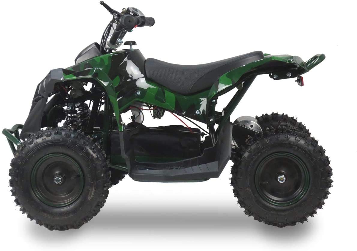 SYX MOTO Bruiser Kids Mini Electric ATV, Camo Green - SYX MOTO