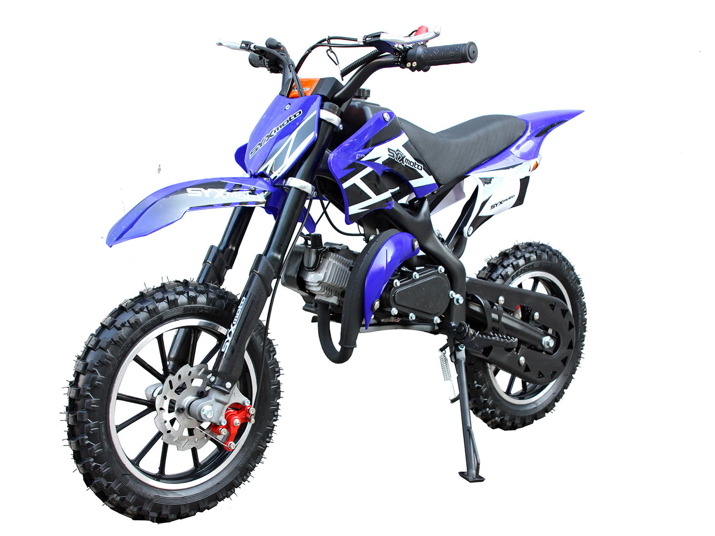 SYX MOTO Holeshot 50cc Pull Start Mini Dirt Bike, Blue - SYX MOTO
