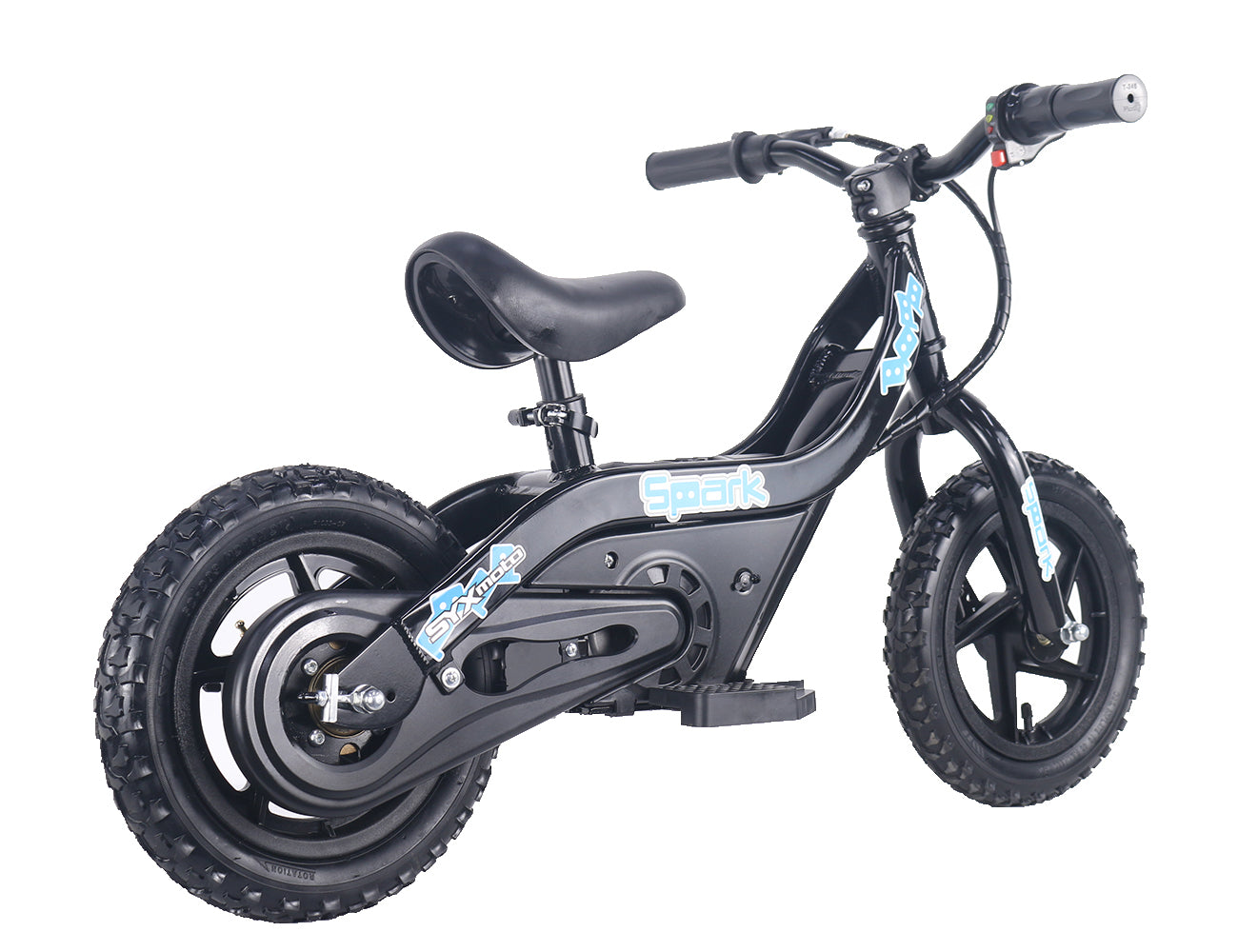 SYX MOTO SPARK Mini Electric Balance Bike, Black - SYX MOTO