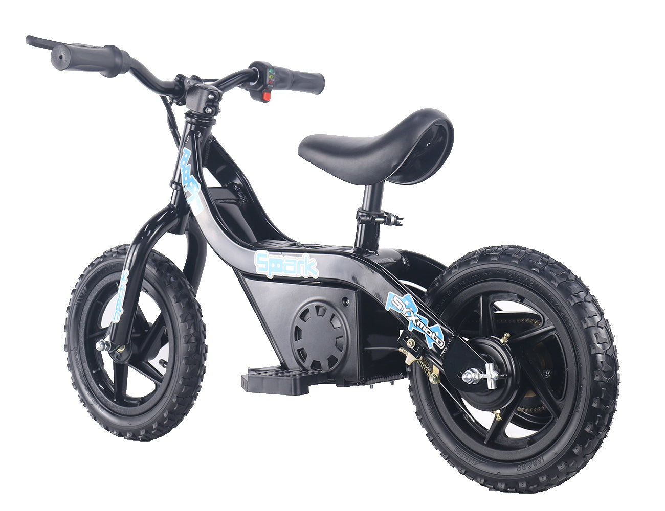SYX MOTO SPARK Mini Electric Balance Bike, Black - SYX MOTO