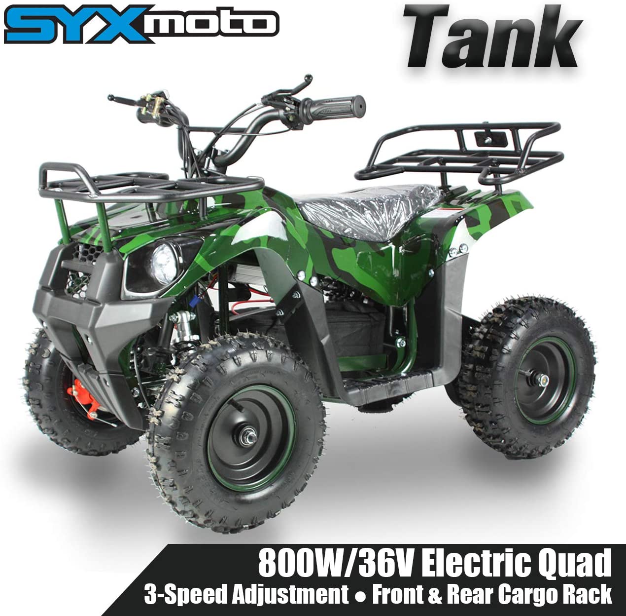 SYX MOTO Tank Mini Electirc ATV, Camo Green - SYX MOTO