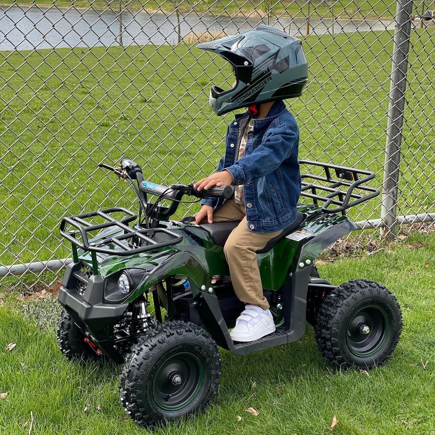 SYX MOTO Tank Mini Electirc ATV, Camo Green - SYX MOTO