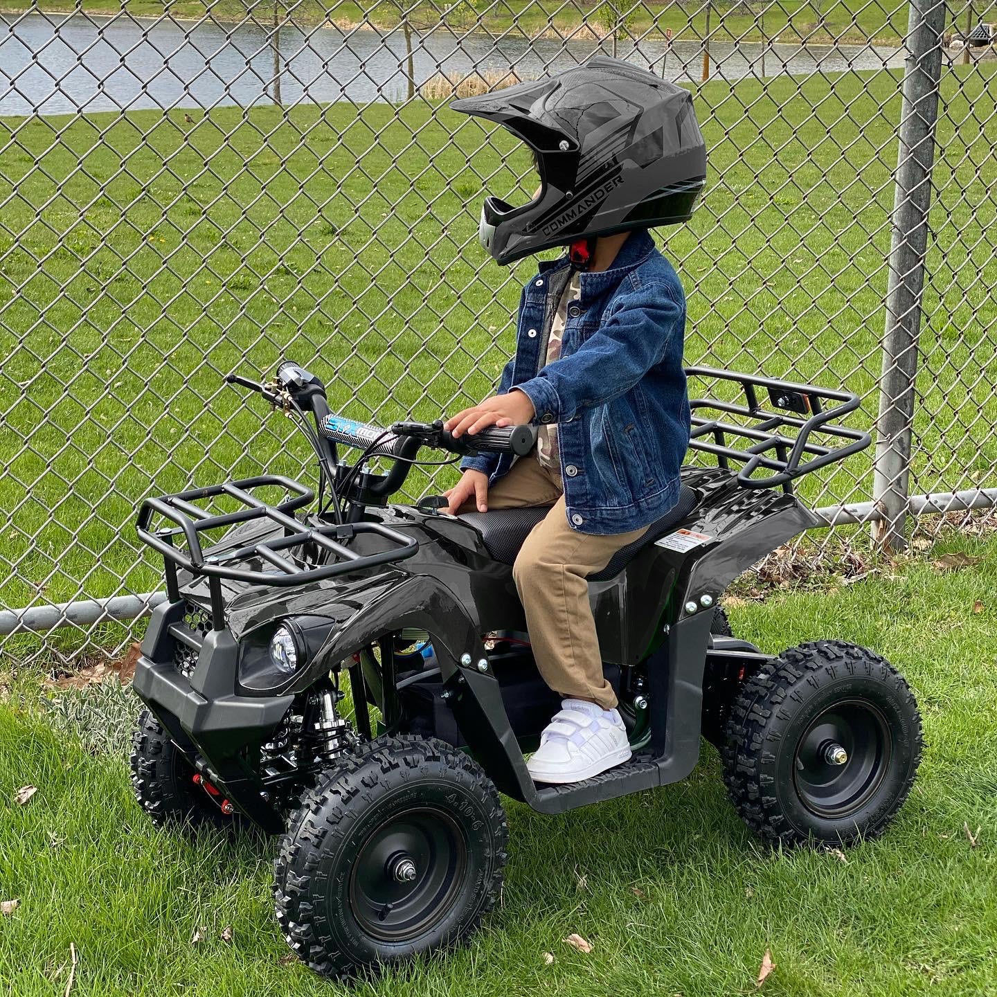 SYX MOTO Tank Mini Electric ATV, Black - SYX MOTO