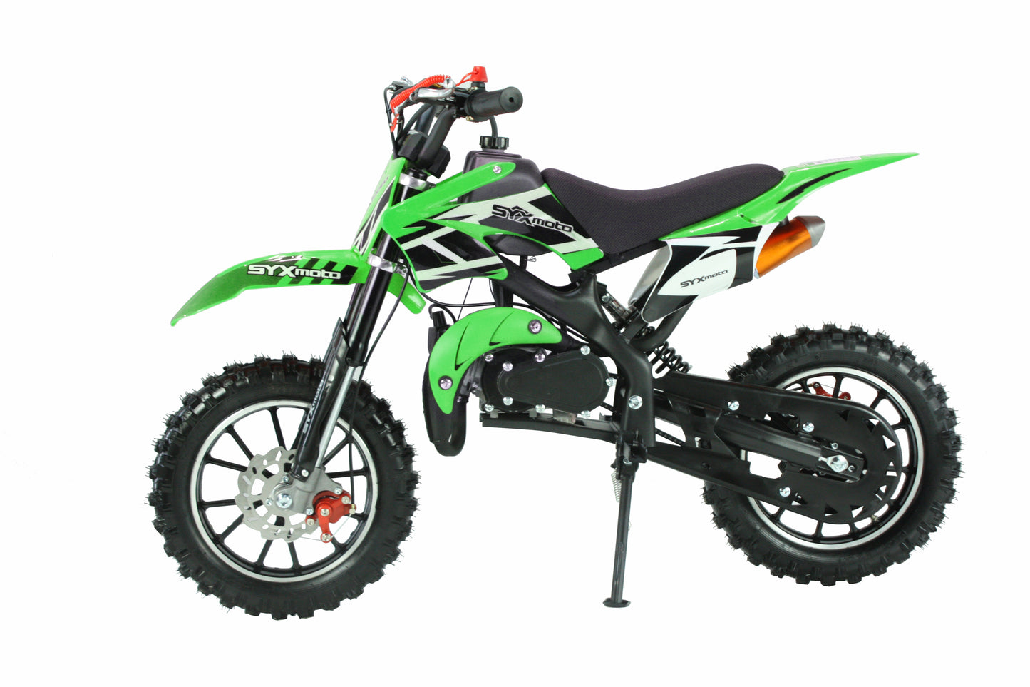 SYX MOTO Holeshot 50cc Pull Start Mini Dirt Bike, Green - SYX MOTO