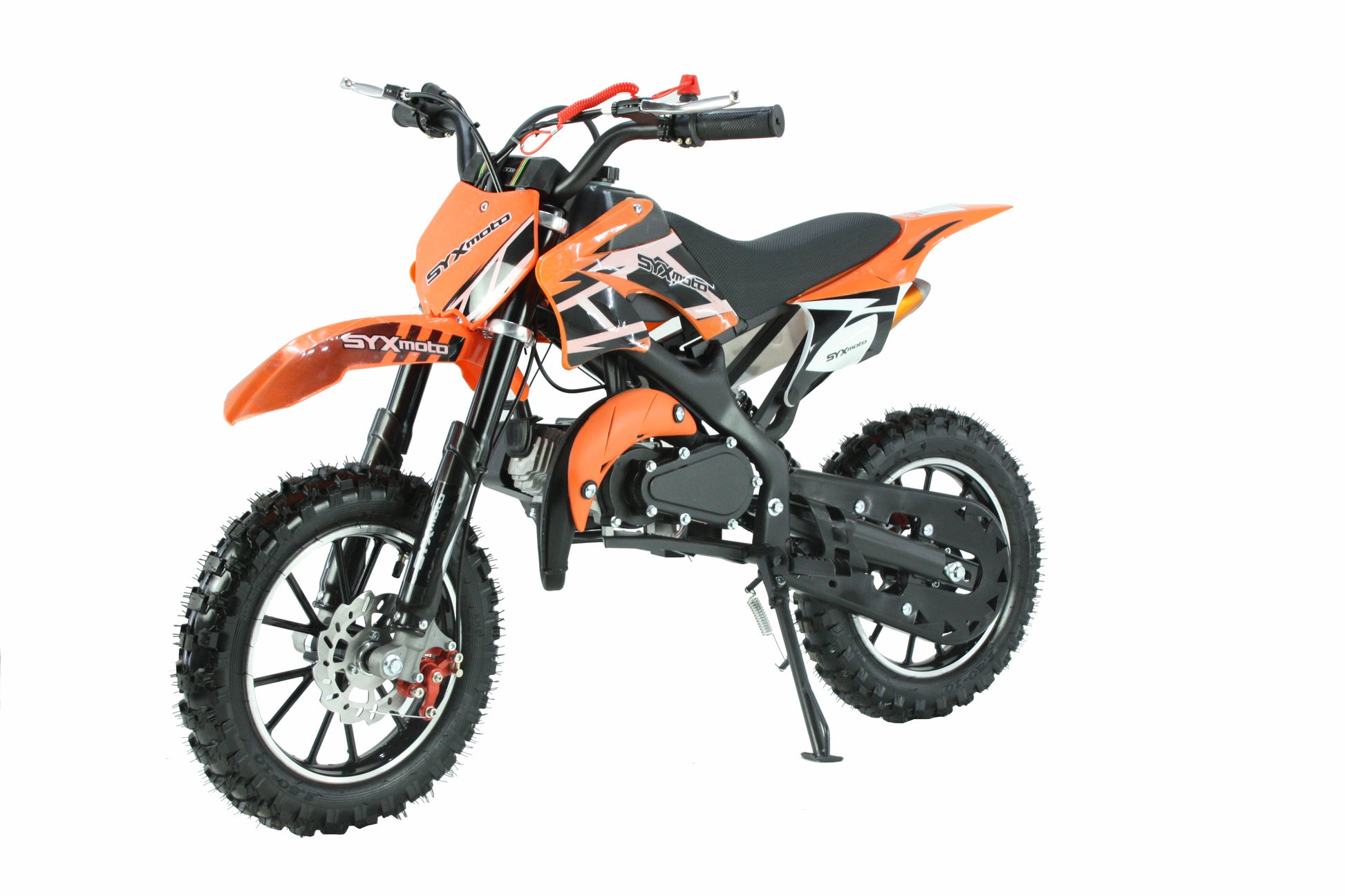 SYX MOTO Holeshot 50cc Pull Start Mini Dirt Bike, Orange - SYX MOTO