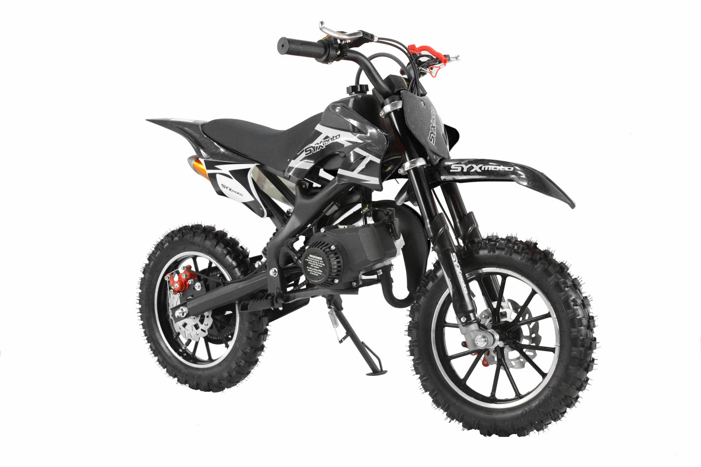 SYX MOTO Holeshot 50cc Pull Start Mini Dirt Bike, Black - SYX MOTO