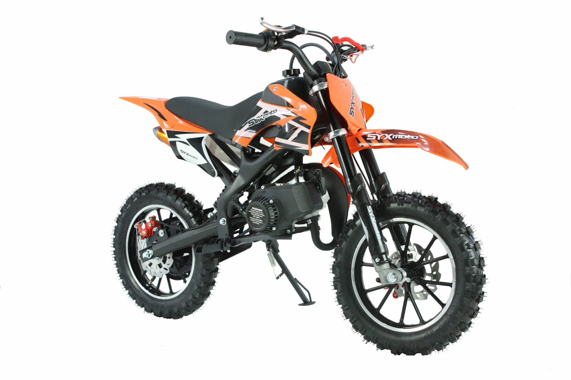 SYX MOTO Holeshot 50cc Pull Start Mini Dirt Bike, Orange - SYX MOTO