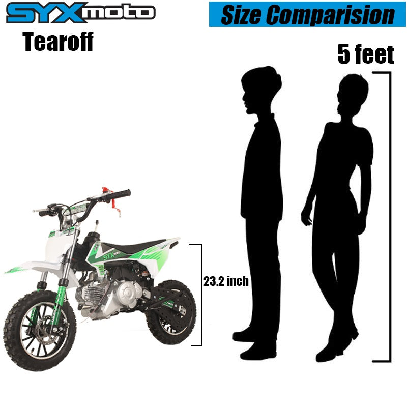 SYX MOTO Tearoff 60cc Mini Dirt Bike - SYX MOTO