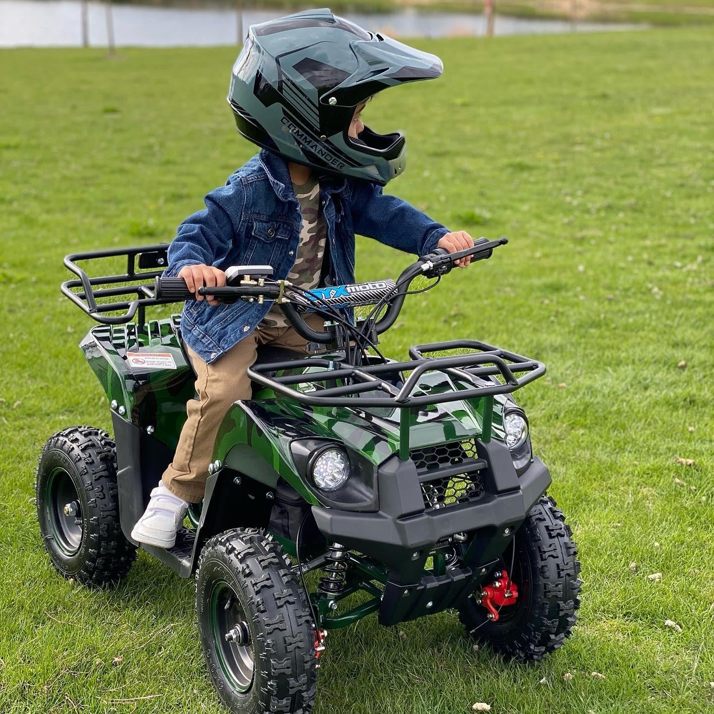 SYX MOTO Tank Mini Electirc ATV, Camo Green - SYX MOTO