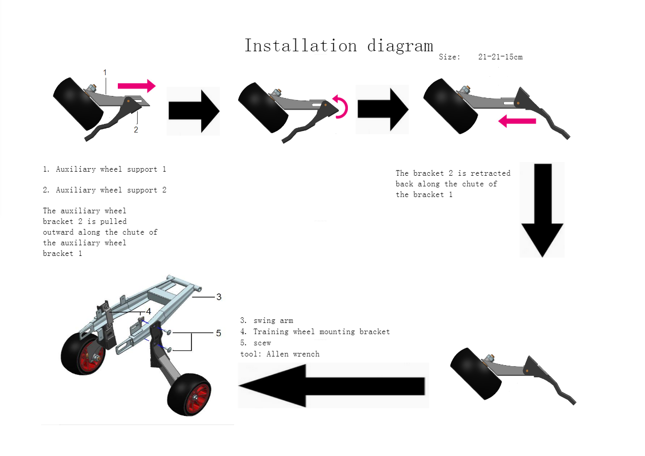 SYX MOTO Mini Dirt Bike Training Wheel - SYX MOTO