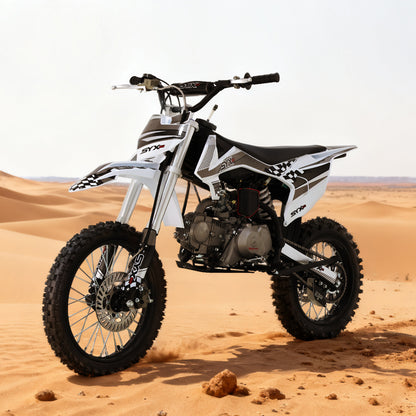 SYX MOTO K1 125cc Dirt Bike, 50 MPH, 123 Mile Range, 4-Speed Manual