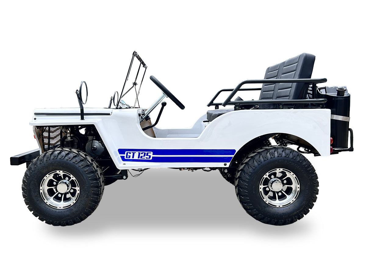 SYX MOTO 125cc 4-Stroke Go Kart - 3-Speed + Reverse, Electric/Kick Start, 35 MPH Top Speed - SYX MOTO