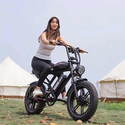 2000W Dual Motor Electric Bike - 140-Mile Range, 20" Fat Tire eBike, Hydraulic Brakes