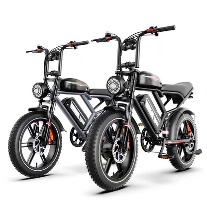 2000W Dual Motor Electric Bike - 140-Mile Range, 20" Fat Tire eBike, Hydraulic Brakes