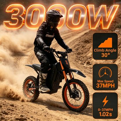 SYX MOTO ARC Off-Road Electric Ride-On – 48V/21AH Battery – 3000W Peak Outdoor Recreational Toy - SYX MOTO