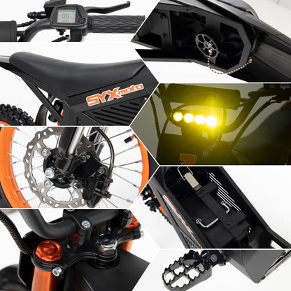 SYX MOTO ARC Off-Road Electric Ride-On – 48V/21AH Battery – 3000W Peak Outdoor Recreational Toy - SYX MOTO