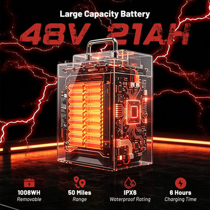 SYX MOTO ARC Off-Road Electric Ride-On – 48V/21AH Battery – 3000W Peak Outdoor Recreational Toy - SYX MOTO
