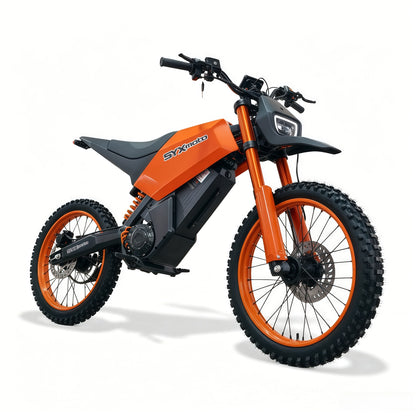 SYX MOTO SPRK Electric Dirt Bike | 5500W Peak, 43MPH High Speed Off-Road Trail Motorcycle (60V 27Ah) - SYX MOTO