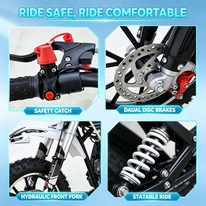 SYX MOTO Holeshot Z 50cc 4-Stroke Kids Dirt Bike