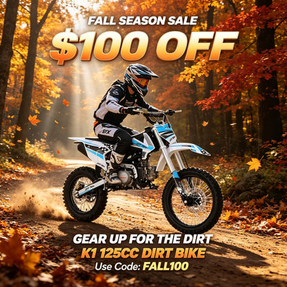 SYX MOTO K1 125cc Dirt Bike | 4-Stroke Off-Road Pit Bike for Teens & Adults