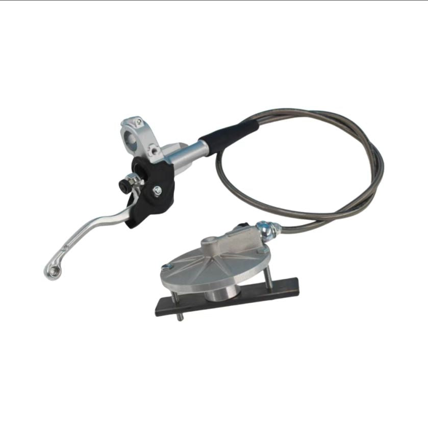 SYX MOTO Hydraulic Clutch Kit with Engine Cover Slave Cylinder for 90cc-125cc Dirt Bikes