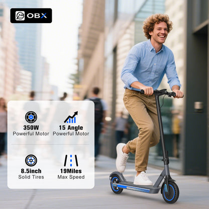 Patinete eléctrico ultraligero de 350 W para desplazamientos diarios con control inteligente por aplicación