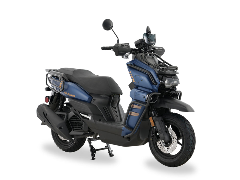 ICEBEAR T26 200cc EFI Scooter – LED Lights, Electric/Kick Start, 331 lbs Load, EPA/Carb Approved – Street Legal Moped - SYX MOTO