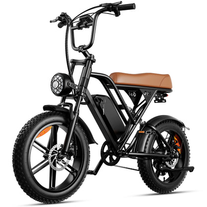 1000W Fat Tire Electric Bike - 30mph, 70-Mile Range, All-Terrain eBike for Adults